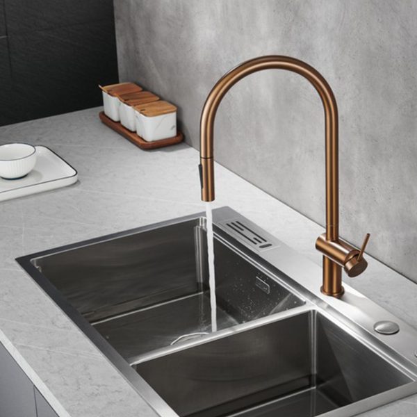 Mitigeur de cuisine monocommande rétractable série BERNA – Image 2