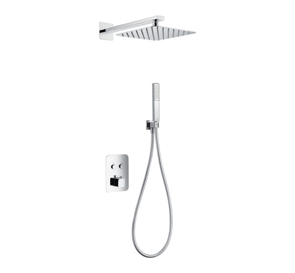 Ensemble de douche thermostatique encastré mural série MADEIRA