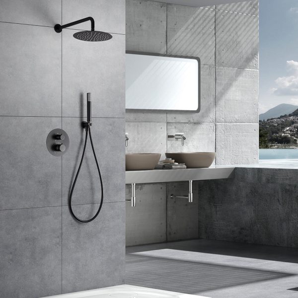 Ensemble de douche encastrable thermostatique série LINE – Image 2